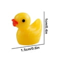 thumbnail image 4 of Mini Resin Ducks, Tiny Yellow Duckies for Dollhouse Accessories, Miniature Garden Decor, DIY Craft Supplies, Aquarium & Fish Tank Ornaments, Micro Landscape, Potted Plants (100/200 Pcs), 4 of 8