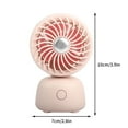 thumbnail image 6 of Cute Pet Ears Mini Fan, Portable Usb Rechargeable Electric Fan, Plastic Construction, for Workspace Desk, Bedroom, and Personal Use, Silver, by FAJHHA, 6 of 6