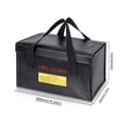 thumbnail image 4 of Lipo Battery Fireproof Storage Bag with Handle - Explosion-Proof, Water-Resistant Design (PVC Outer & Fiberglass Inner) for Charging, Transport, and Storage of Lithium Batteries, Chemicals, Chargers, 4 of 6