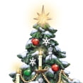 thumbnail image 2 of Árbol de mesa The Heart of Christmas Thomas Kinkade con luz, 2 of 5