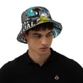 thumbnail image 4 of Xecao Goal Time Print Men and Women Night Reflective Hat Runner Cap Visor Bucket Hat Boonie Cap, 4 of 6