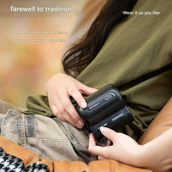 Portable Handheld Fan, USB Rechargeable Fan with Digital Display, 3000mAh Battery, 180° Adjustable, 3 Speed Settings, Ultra Thin Folding Design for Personal Cooling, Travel, Sports, and Office Use(Bl