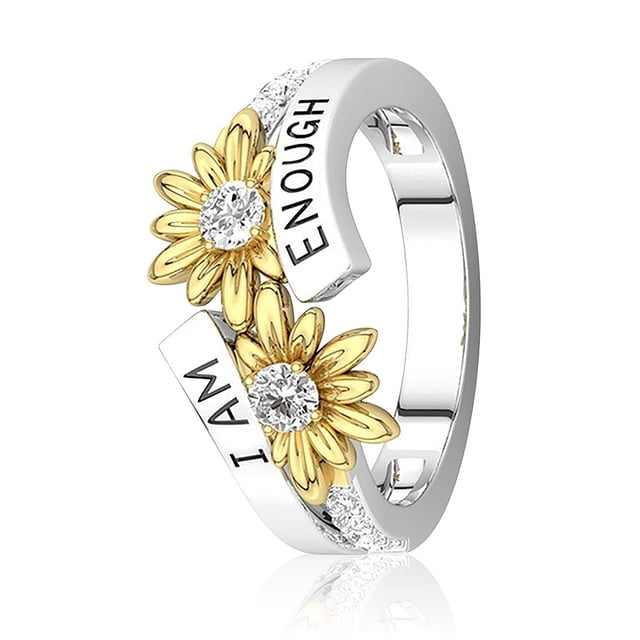 Anillo inglés de moda con diamantes de imitación para fiesta, boda, compromiso, novia, anillos apilables, joyería de bolsillo para mujeres y Ropa, zapatos y accesorios Miscelánea talla 8 Jumpingount AP011333-04B