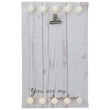 Northlight LED Lighted "You are my Sunshine" Canvas with Photo Clip - 10.25"