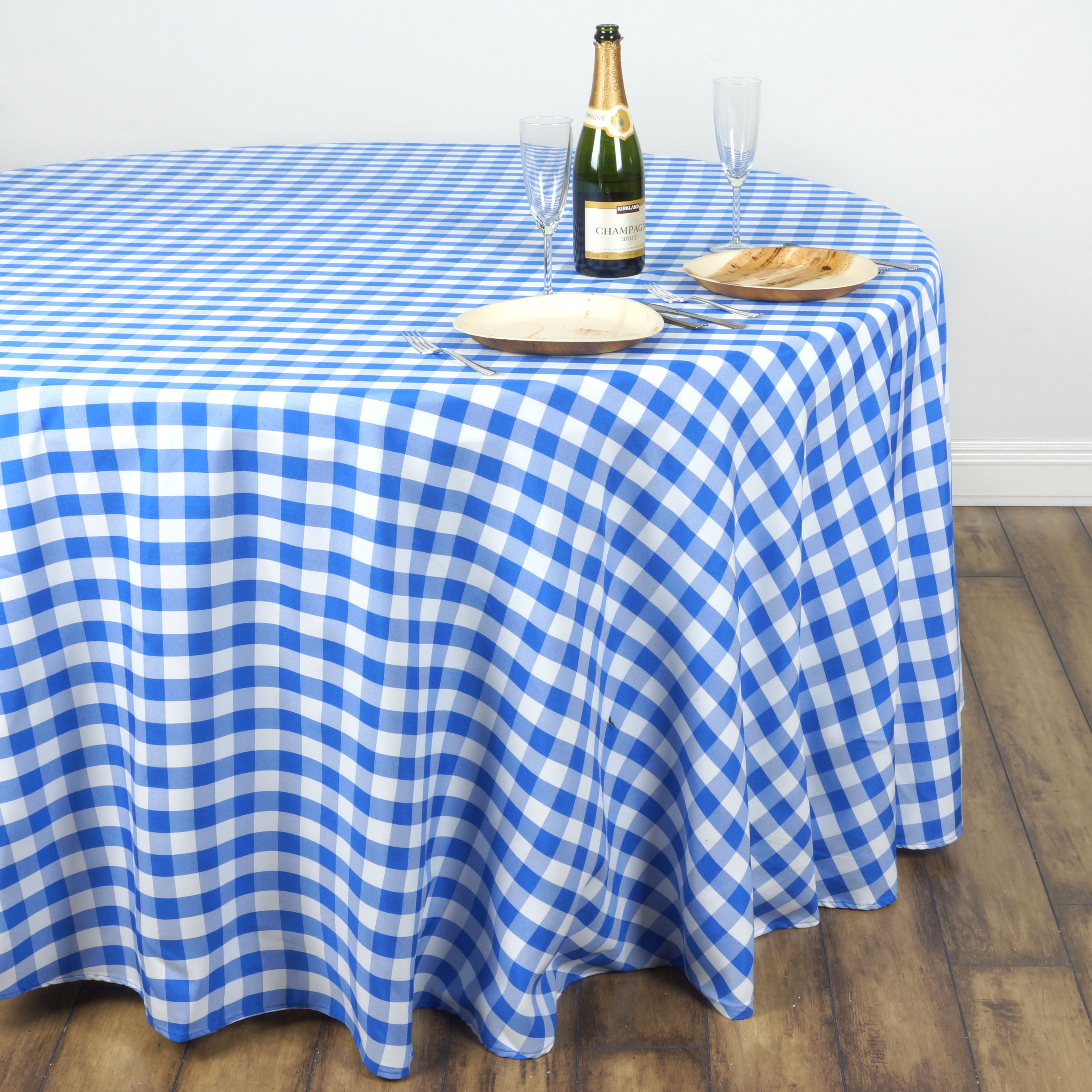 Balsacircle 120 Round Gingham Checd Polyester Tablecloth For Balsacircle 120 Round Gingham Checd Polyester Tablecloth For Garden Party Wedding Reception Catering Dining Table Linens Com
