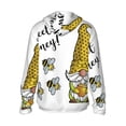 thumbnail image 2 of Goofa Gnome Sweet Honey Printed Women's UPF 50+ Sun Protection Hoodie Jacket Lightweight Long Sleeve Sun Shirt for Women with Pocket Hiking Outdoor-XX-Large, 2 of 9