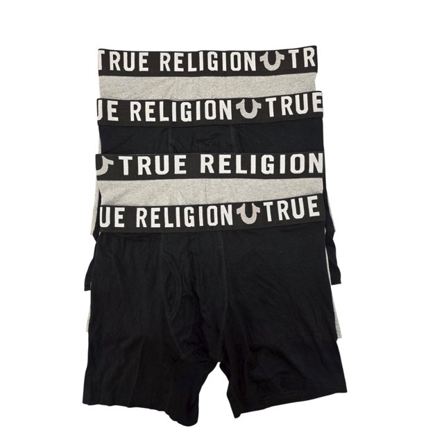 True Religion Boxeurs Modal Lot de 4 - TR335 (Noir/gris, m)