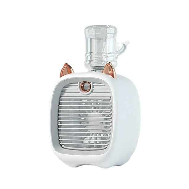 Mini ventilador 2 en 1 Naiovety carga USB gris recargable