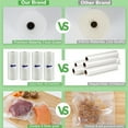 FungLam 4 Pack Vacuum Sealer Bags 11" x 50' Rolls for Food Saver, Seal