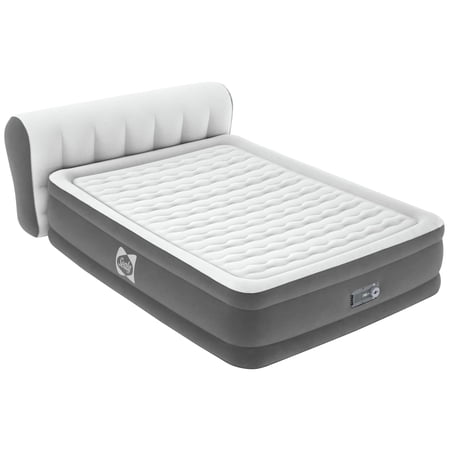 sealy tritech airbed queen 31  headboard built-in ac pump
