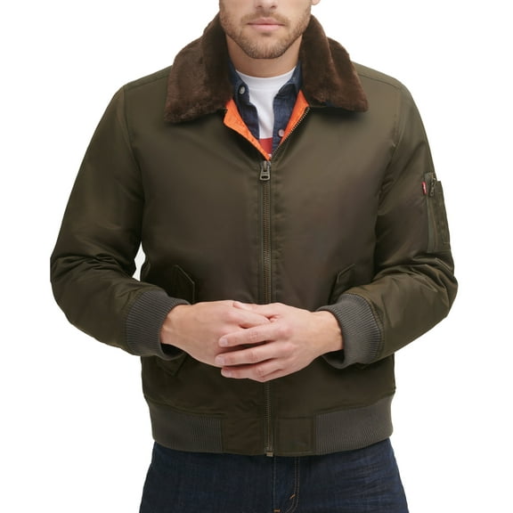 Men's Levi's Flight Bomber Jacket, Size: Medium, Green