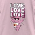 thumbnail image 2 of Girl's Care Bears Valentine's Day Love-a-lot Bear Love Sunglasses  Graphic Tee Light Pink Large, 2 of 4
