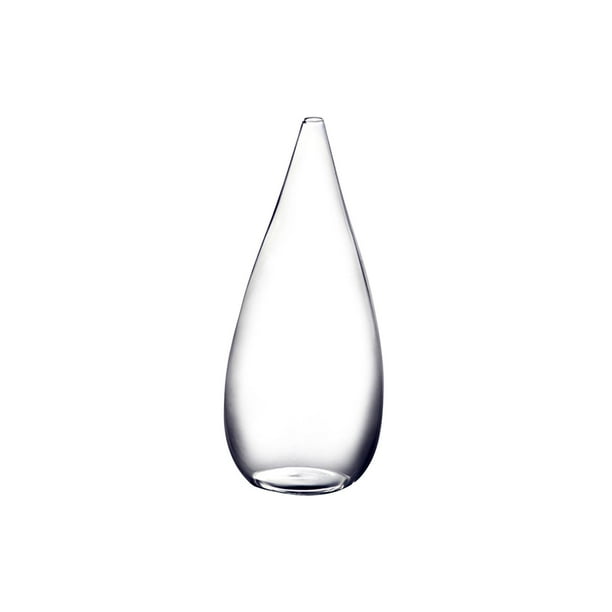 Jarrón de vidrio transparente, macetas para plantas de interior, soporte para flores para cafetería. Pequeño