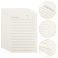 thumbnail image 3 of Miangastore Loose Leaf Notebook Paper Note-Taking Diary Writing White 5Set 7.9x5.2x0.2in, 3 of 9