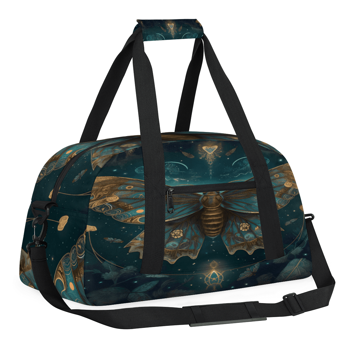 Herdesigns Sports Duffle Bags Travel Duffle Bag Gym Bag Butterfly Retro Vintage Weekender Travel Bag Waterproof Overnight Bag Carry On Travel Tote Bag Dance Bags