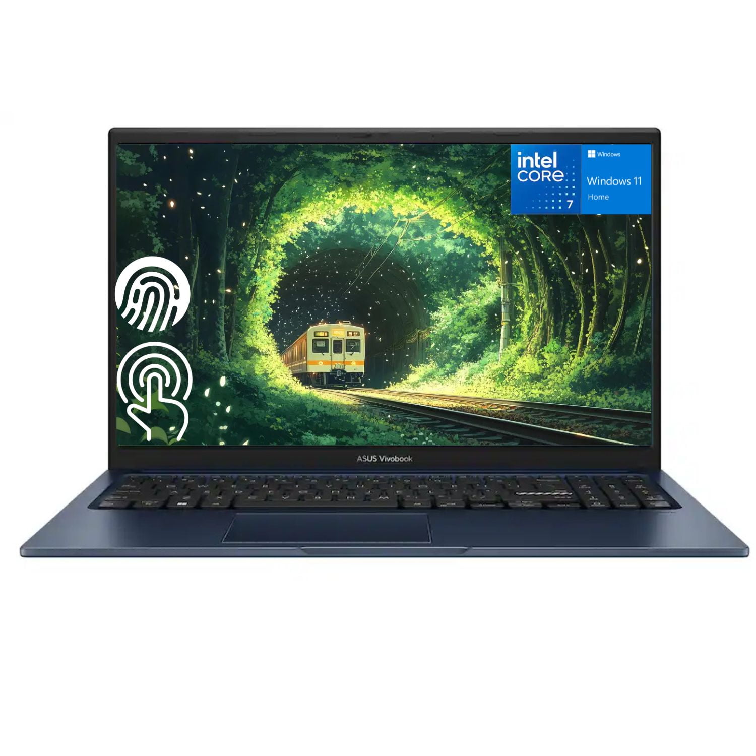 ASUS Vivobook 15 15.6" FHD Touchscreen Laptop, Intel Core 7 150U, 8GB DDR5, 512GB SSD, Windows 11 Home, Blue