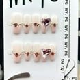 thumbnail image 2 of press-on nails Purely hand-made wearable manicure love big diamond detachable stall wholesale nail stickers fake, 2 of 9