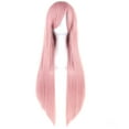 thumbnail image 2 of XmhyTop Straight Hair Synthetic Wig 80CM with Bangs Cosplay Wig- Pink, 2 of 5