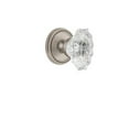 thumbnail image 4 of Grandeur Solbia_Psg_234 Soleil Solid Brass Rose Passage Door Knob Set - Nickel, 4 of 6