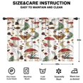 thumbnail image 2 of Blackout Kids Curtains,Red Mushroom Nature White Pattern Childrens Insulated Curtains Set Of 2,Bedroom Essentials,Toddler Room Decor 42"x54", 2 of 5