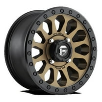 Fuel UTV Aluminum Rim D600 VECTOR 15X7in Matte Bronze with Black Bead Ring Finish, D6001570A544