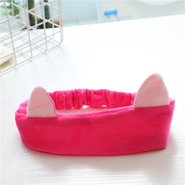 Bonitas y lindas orejas de conejo tridimensionales, banda para el cabello para lavarse la cara, mascarilla de maquillaje, banda para el cabello, accesorios para el cabello de estilo coreano