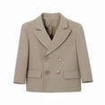 thumbnail image 4 of Odeerbi Chaqueta Blazer de Manga Larga Con Muescas Uniforme de La Escuela de La Solapa Chaqueta de Traje Formal, 4 of 9