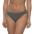 thumbnail image 5 of Felina Womens 6 Pack Organic Cotton Stretch Bikini (Pearl/Stone/Amber/Slate/Stone/Slate, Medium), 5 of 7