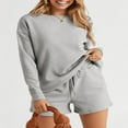 thumbnail image 4 of PENGXIANG Ensemble de Sweat-Shirt et Short Assortis pour Pyjamas Féminins, 4 of 9