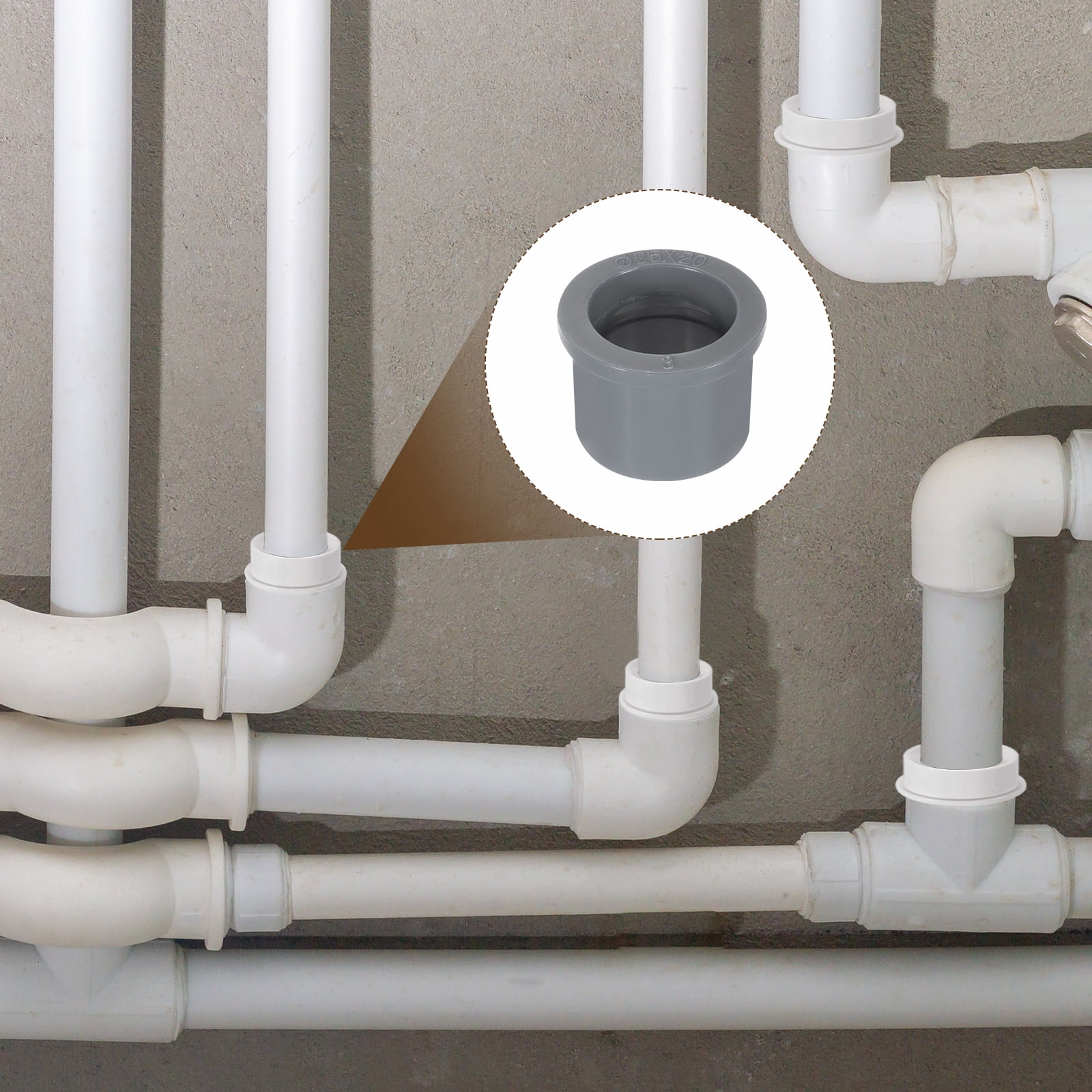 Unique Bargains DWV Reducer Bushing Connector Pipe Fittings 3/4" x 1/2"