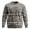 Grey, variant on Daznico Christmas Decorations,Men's Ribbed Knit Crewneck Long Sleeve Pullover Sweater Soft Comfortable Winter Warm Top For Holiday And Daily Casual Wear