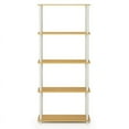 thumbnail image 6 of Furinno Turn-N-Tube 23.6 W x 11.6 D x 57.4 H 5-Shelf Decorative Shelves, Beige and White, 6 of 6