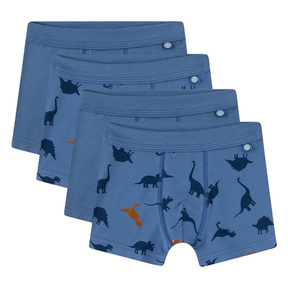 Sanetta Pantalones cortos de niño , pack de 4 - Niños, pantalones, algodón elástico, dino Azul 104
