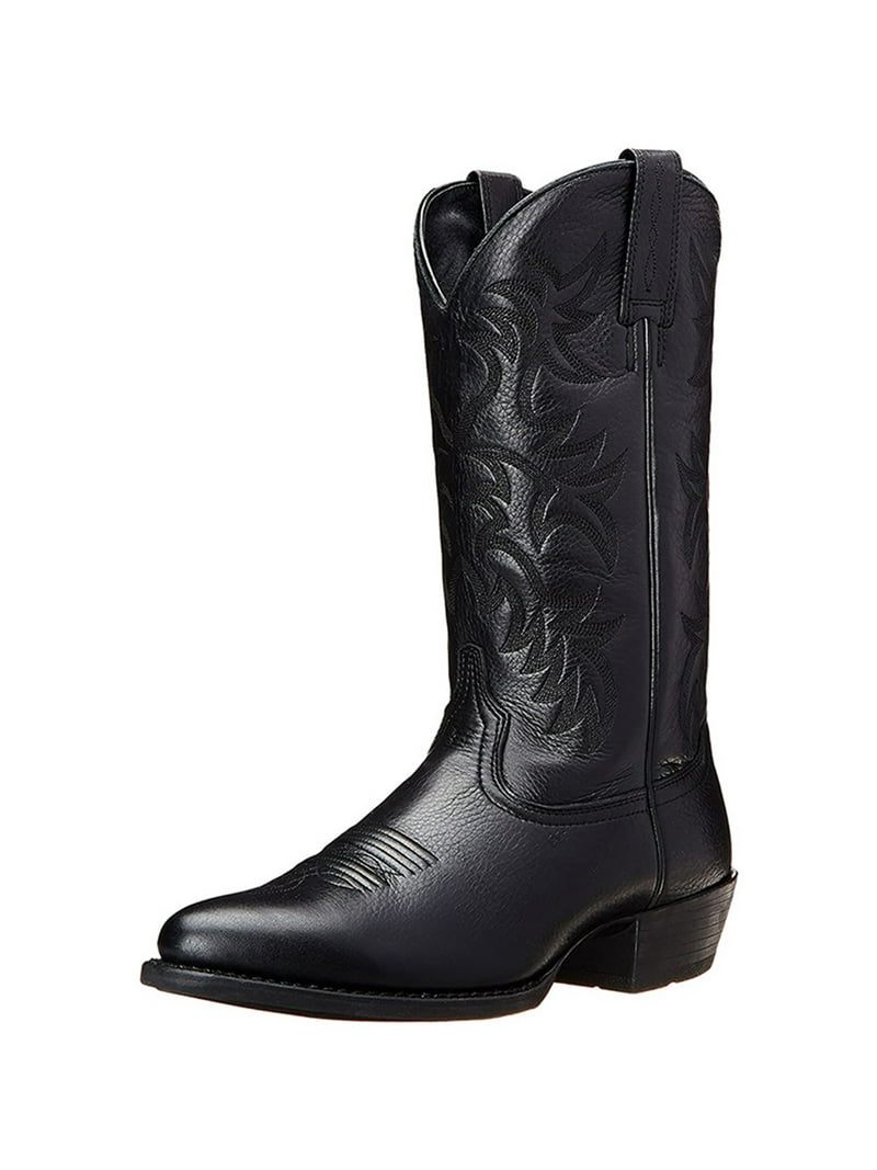 Cowboy Boots for Men Comfortable Mid Calf Boot Embroidered  display picture 1