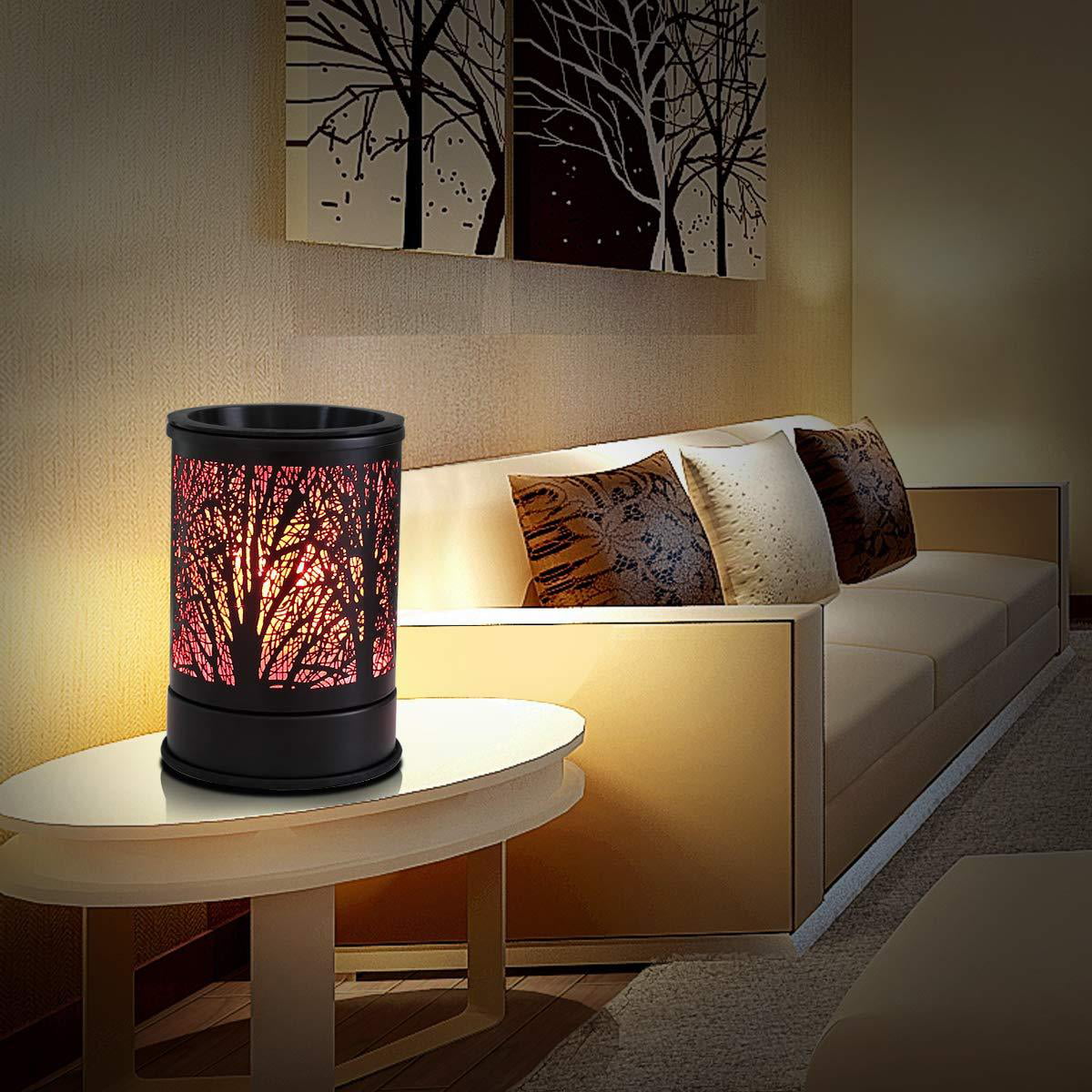 Embossed Ceramic Electric Wax Melter & Candle Warmer 2in1 (Black) – Encore  Scents
