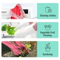 thumbnail image 6 of KAQ Reusable Rubber Cleaning Gloves: 4 Pairs Latex Free Non-Slip Household Kitchen Gloves for Washing Dishes, 6 of 7