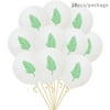 10pcs Balloons Hawaii Party Decorated Pineapple Flamingo Turtle Leaves Latex Balloons