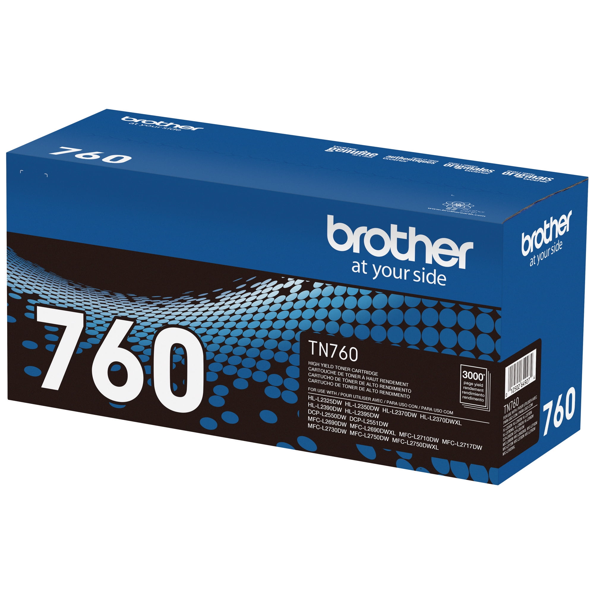 Brother Genuine High-Yield Black Toner Cartridge Twin Pack TN7602PK