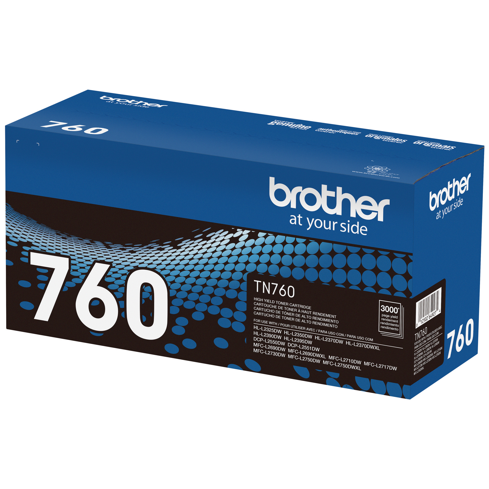 Brother Genuine TN760 High‐Yield Black Printer Toner Cartridge - image 2 of 6