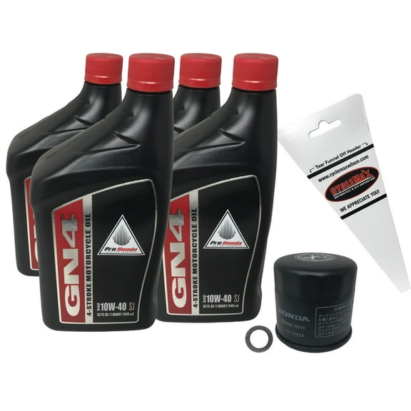 Cyclemax Oil Change Kit for 1989-2007 VT 1100 with 10W-40