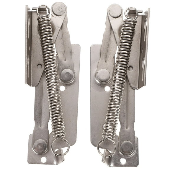FENGGUIQU 1Pair Nickel Plated Steel Self Closing Cabinet Door Hinges for Folding Sofa and Bed