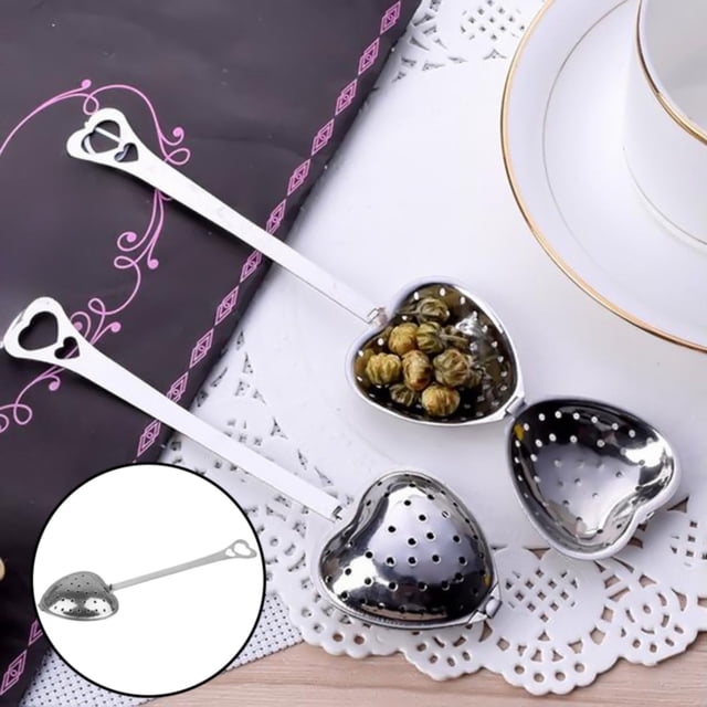 Oleegame 1PC Sink Drain Filter Cover Loose Teaspoon Of Tea Strainer. Heart Tea Filter. Filter. Fine Mesh Tea Strainer. Stainless Tea Diffuser. Tea