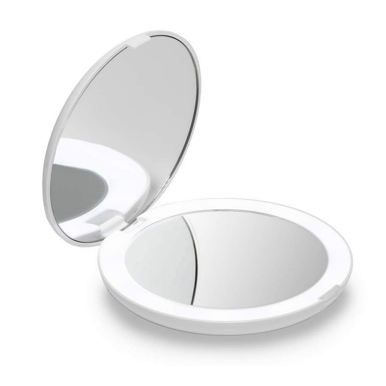 Magnifying Compact Mirror for Purses, 1x/10x Magnification – Double Sided  Travel Makeup Mirror, 4 Inch Small Pocket or Purse Mirror. Distortion Free