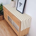 thumbnail image 4 of Table Runner Khaki Stripes Table Decoration for Kitchen Dinning Browm Vertical Striped Table Decoration for Indoor Outdoor Party Wedding Decor 13x90inch, 4 of 7