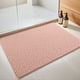 thumbnail image 2 of Alfombrillas de baño REGALWOVEN, suaves y esponjosas, tapetes de baño antideslizantes, extra gruesos de microfibra, rosa 20" x 32", 2 of 6
