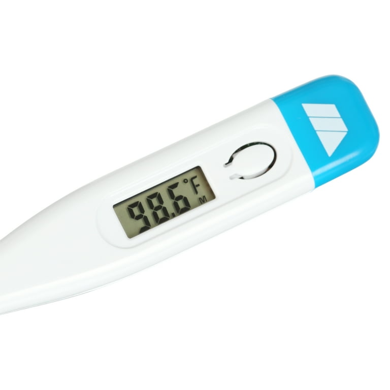 Mabis Digital Thermometer for Babies, Children and Adults for Oral,  Rectal/Underarm Use Clinically Accurate within 60 Seconds, Blue