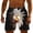 Black, variant on Ynynloco Mens Swim Trunks Cartoon Print Drawstring Stretch Quick Dry Lined Funny Beach Poo with Pockets