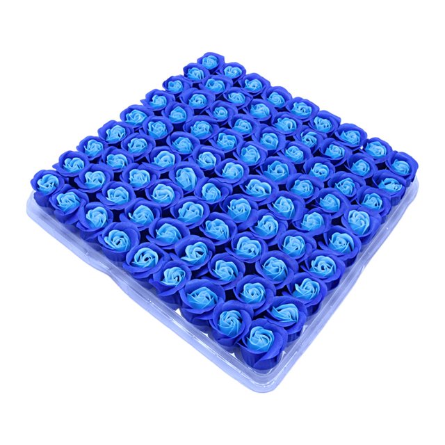 81Pcs/Case Soap Flower Realistic Romantic Multi-layer Petals Bright Color Artificial Scented Rose Gift Box Daily Use