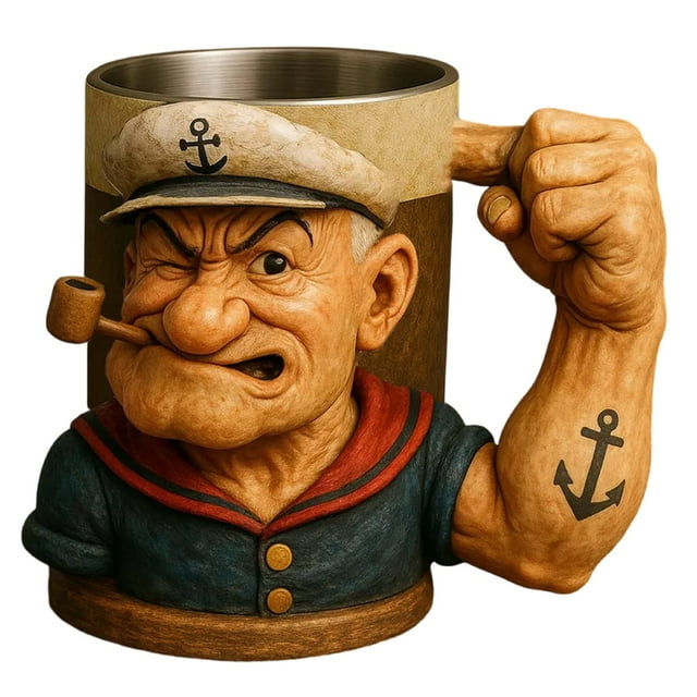 3D Power Mug: Unleash Your Inner Strength with Courage!