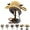 A, variant on Original design Festive Christmas Antler Hat, Festive Christmas Antler Hat, Windproof Cute Deer Knitted Cap with Ears